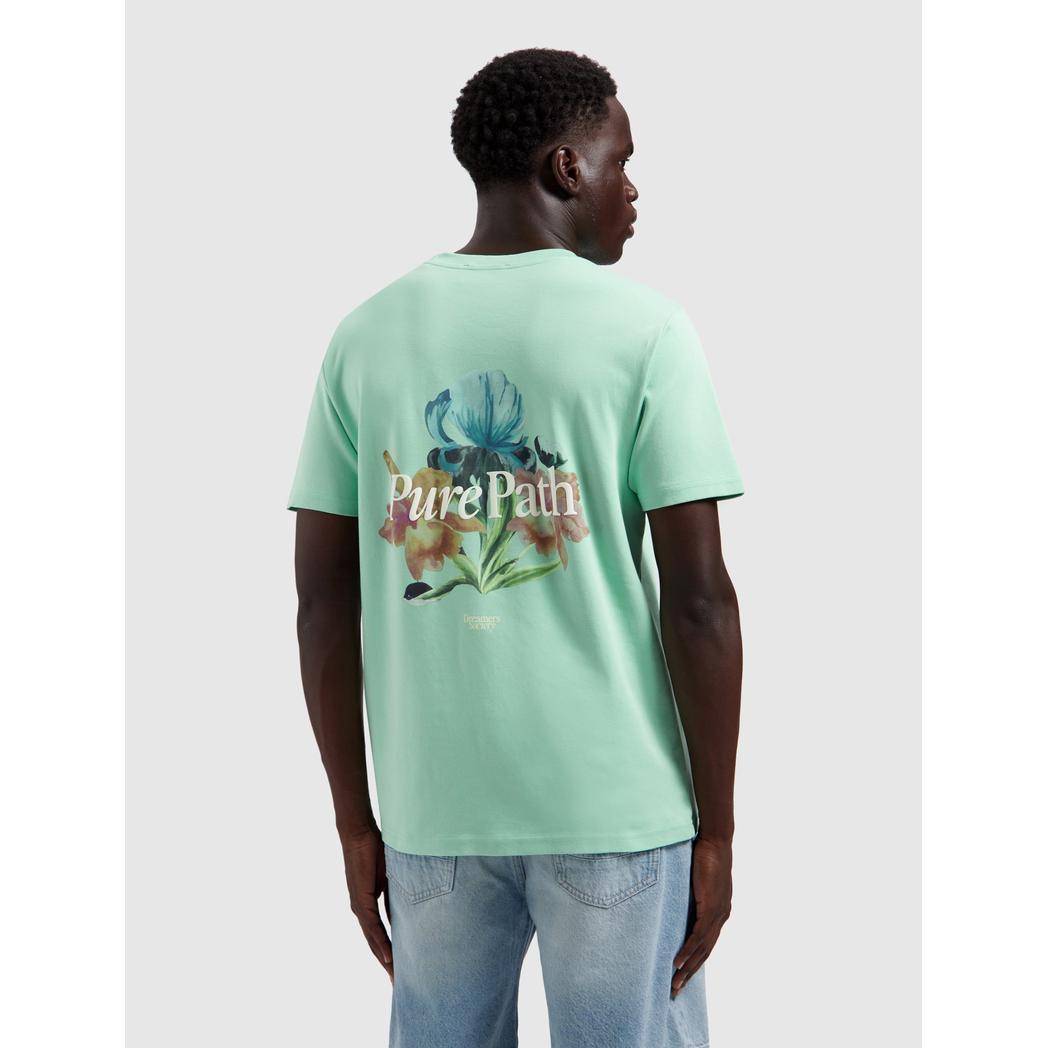Trio of Flowers T-shirt Mint-Pure Path-Mansion Clothing
