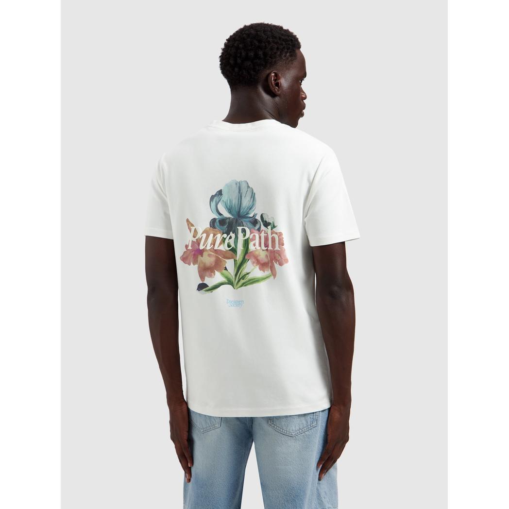 Trio of Flowers T-shirt Off White-Pure Path-Mansion Clothing