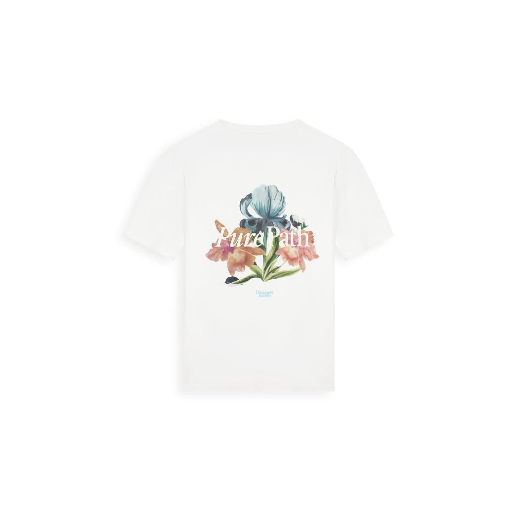 Trio of Flowers T-shirt Off White-Pure Path-Mansion Clothing