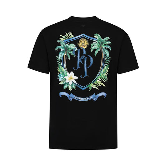 Tropical Crest T-shirt Black