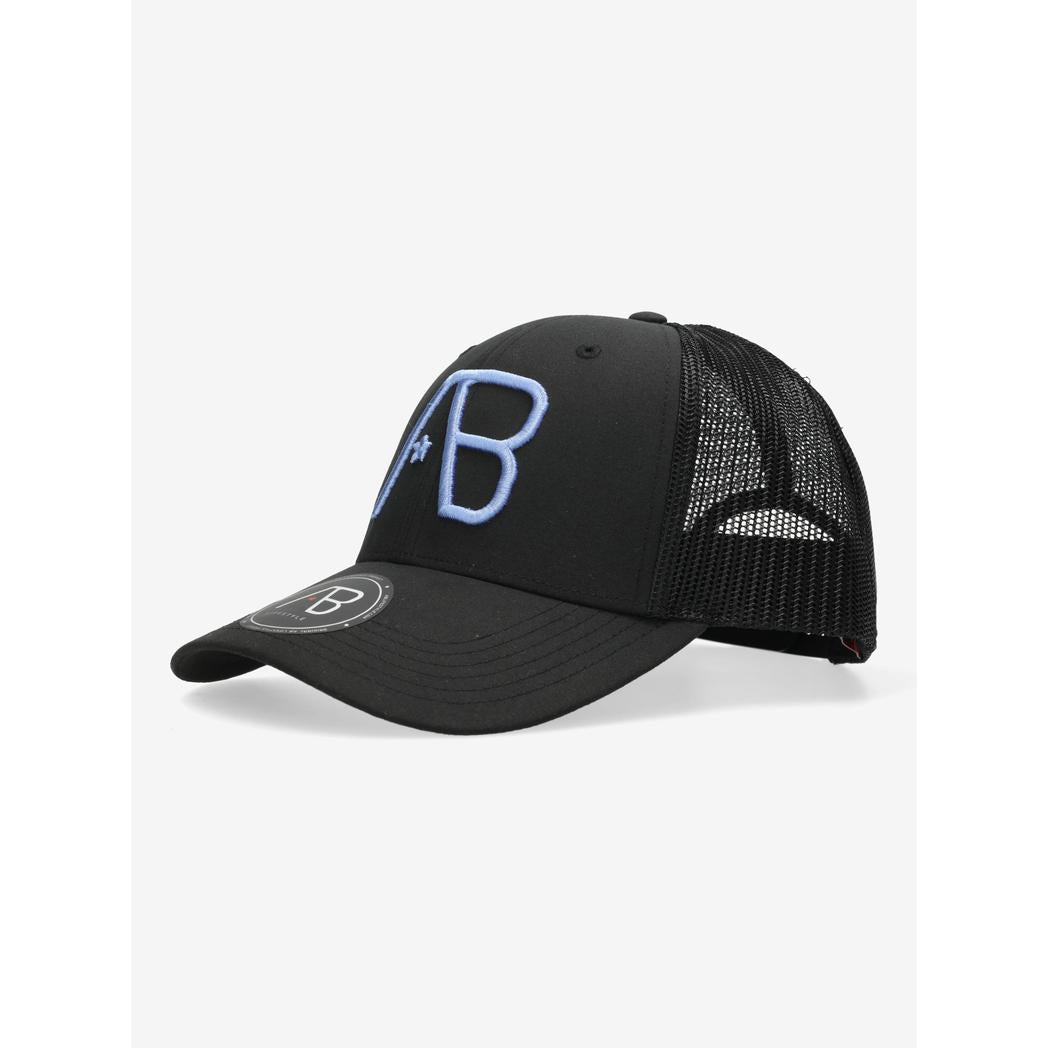 Trucker Jet Black Cornflower BLue