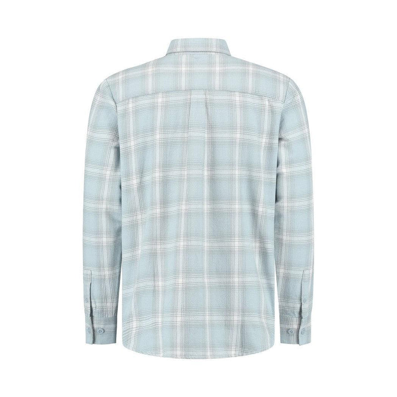 Twill Checked Overshirt Lt Blue