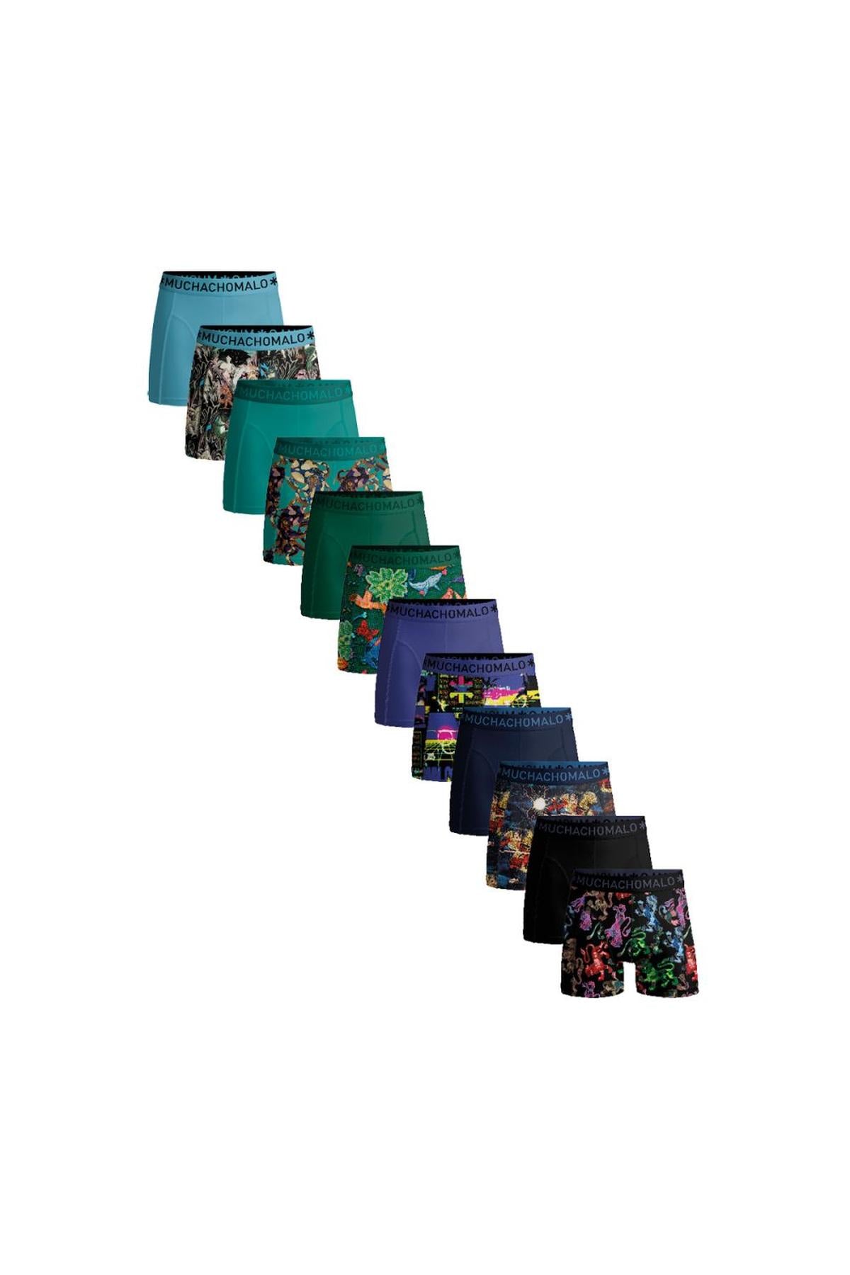 Men 12-Pack Boxer Short Print/Solid