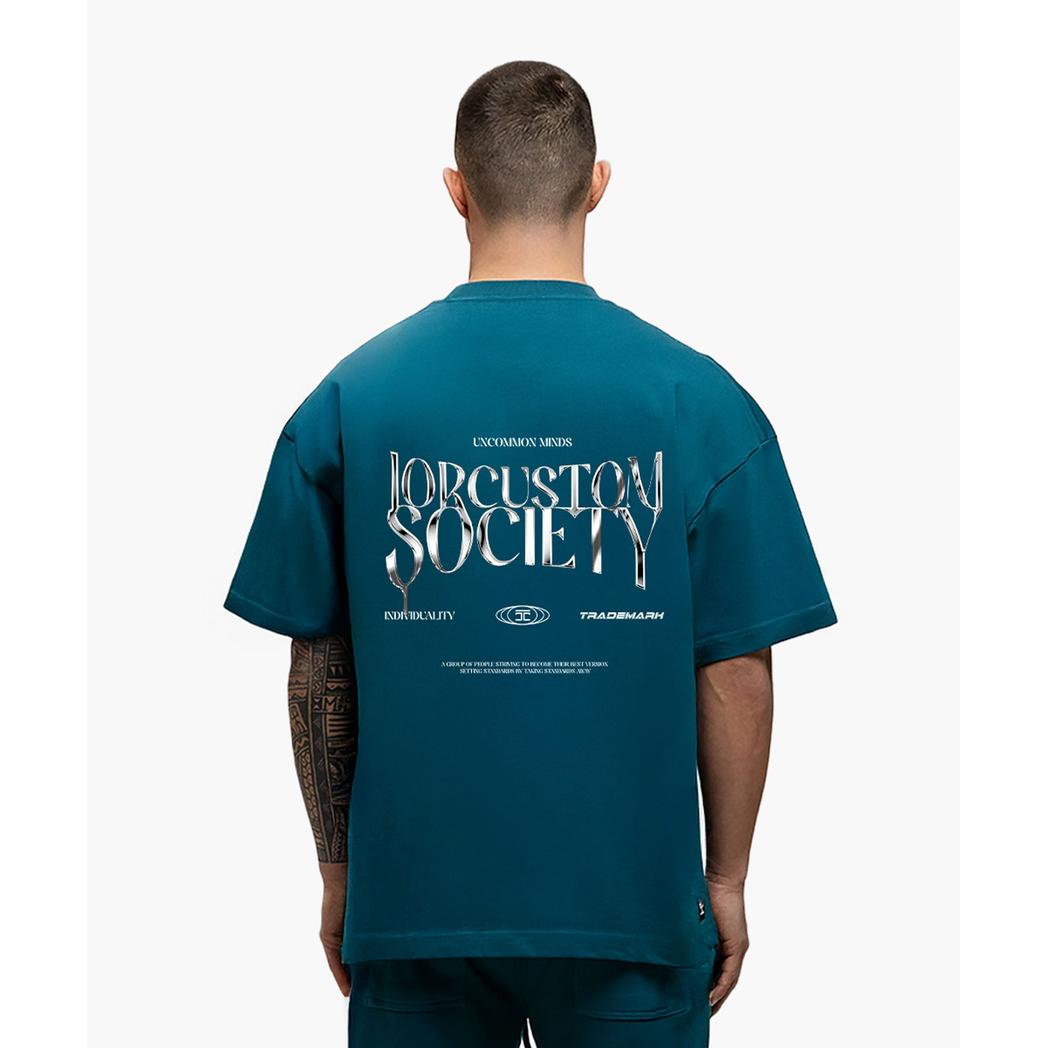 Uncommon Minds Summer Set Loose Fit T-Shirt Teal-JORCUSTOM-Mansion Clothing