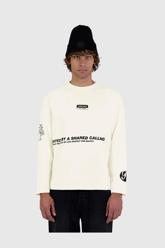 United Longsleeve T-shirt Ecru