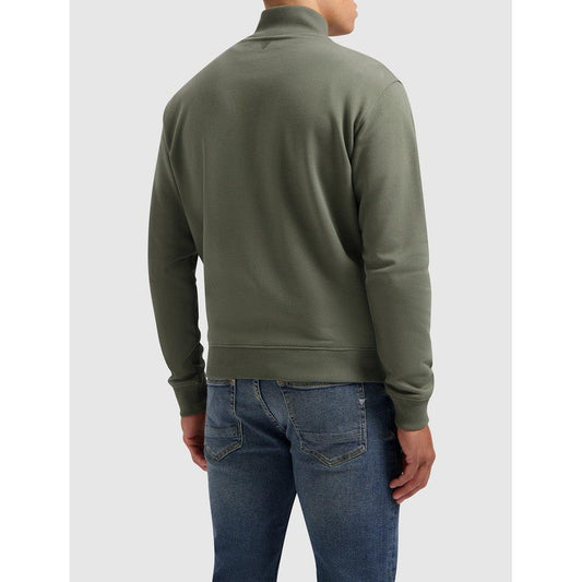 Utility Zip-Up Sweater Army Green-Pure Path-Mansion Clothing