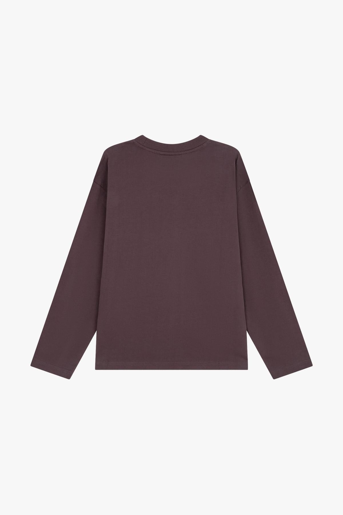 Vas Long Sleeved Tee Dark Eggplant