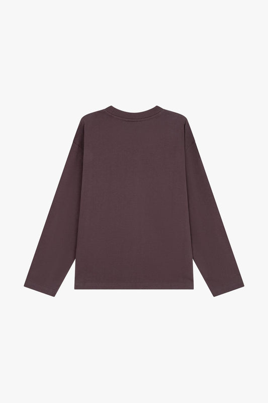Vas Long Sleeved Tee Dark Eggplant