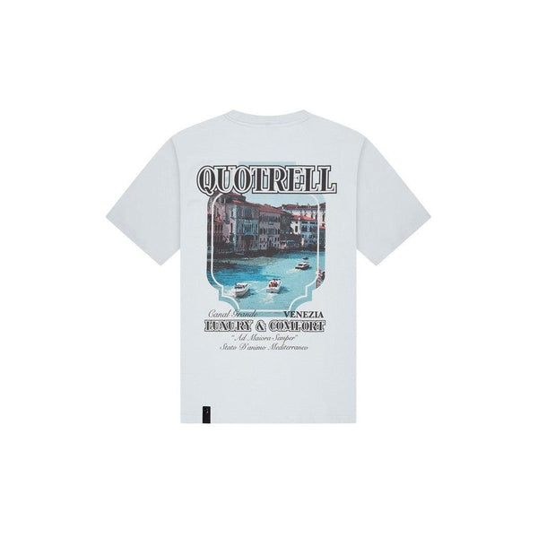 Venezia T-shirt Light Blue/Black-Quotrell-Mansion Clothing