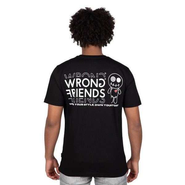 Vichy T-shirt Black-wrong friends-Mansion Clothing