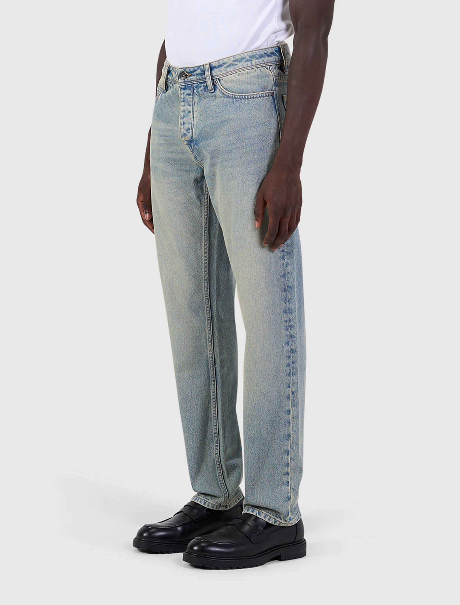 The Eric Regular Fit Jeans Denim Blue Green