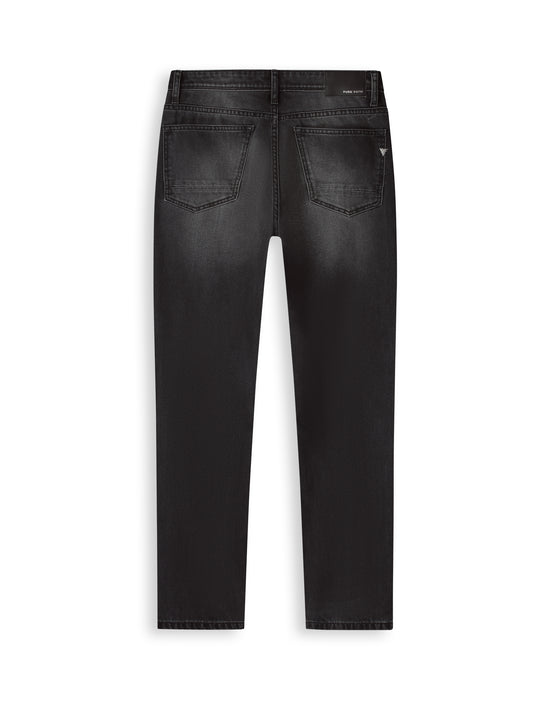 The Eric Regular Fit Jeans Denim Washed Black