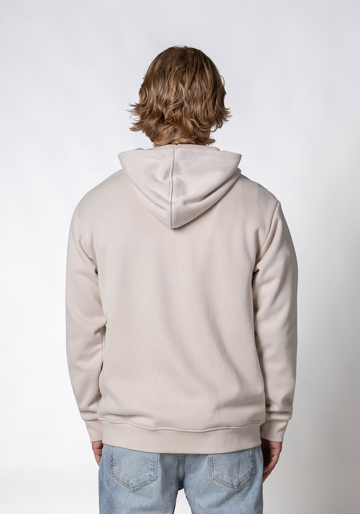 Juba Zipped Hoodie Light Grey