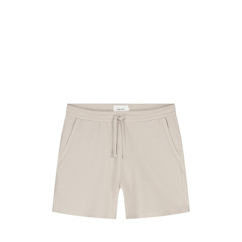 Waffle Shorts Sand-Pure Path-Mansion Clothing