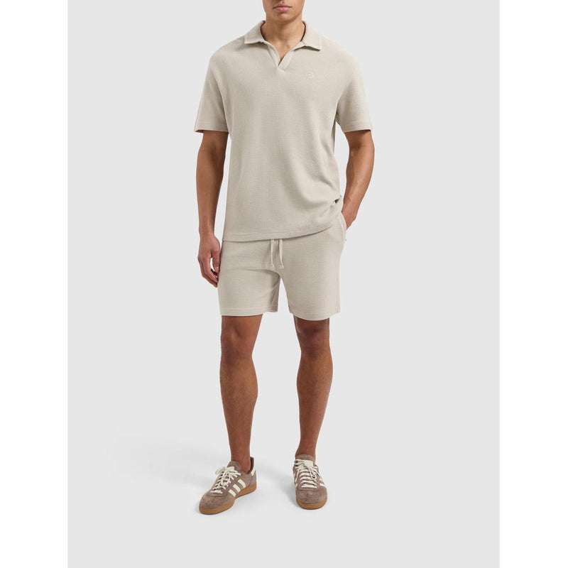 Waffle Shorts Sand-Pure Path-Mansion Clothing