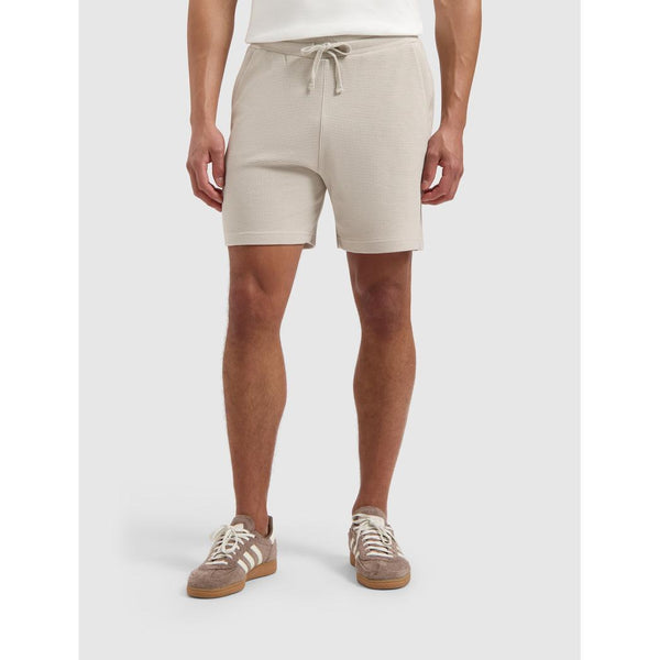 Waffle Shorts Sand-Pure Path-Mansion Clothing