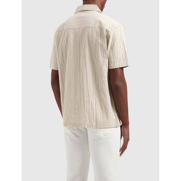 Wrinkled Short Sleeve Shirt - Sand-Pure Path-Mansion Clothing