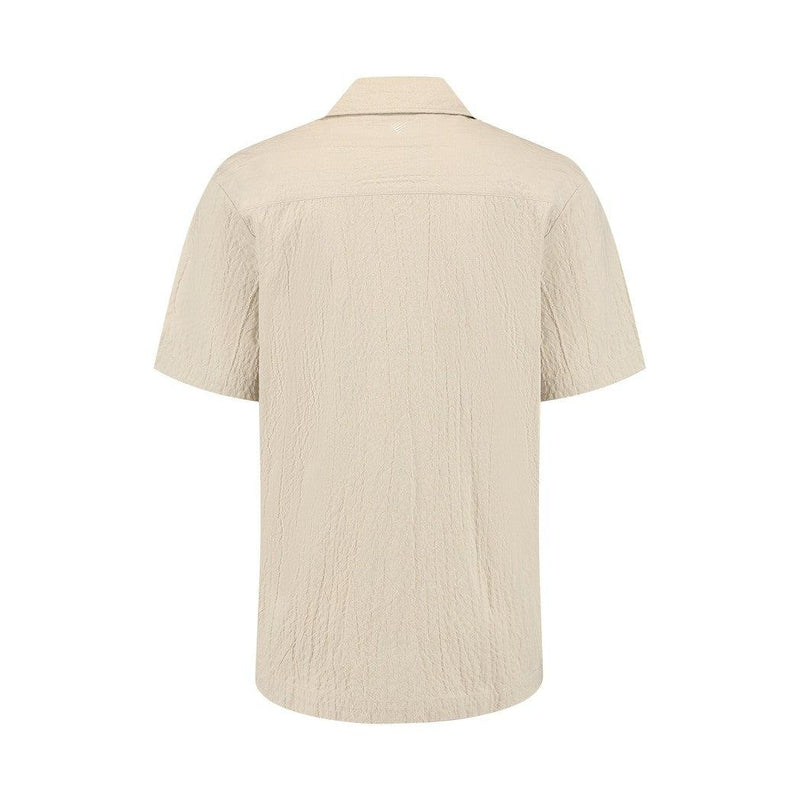Wrinkled Short Sleeve Shirt - Sand