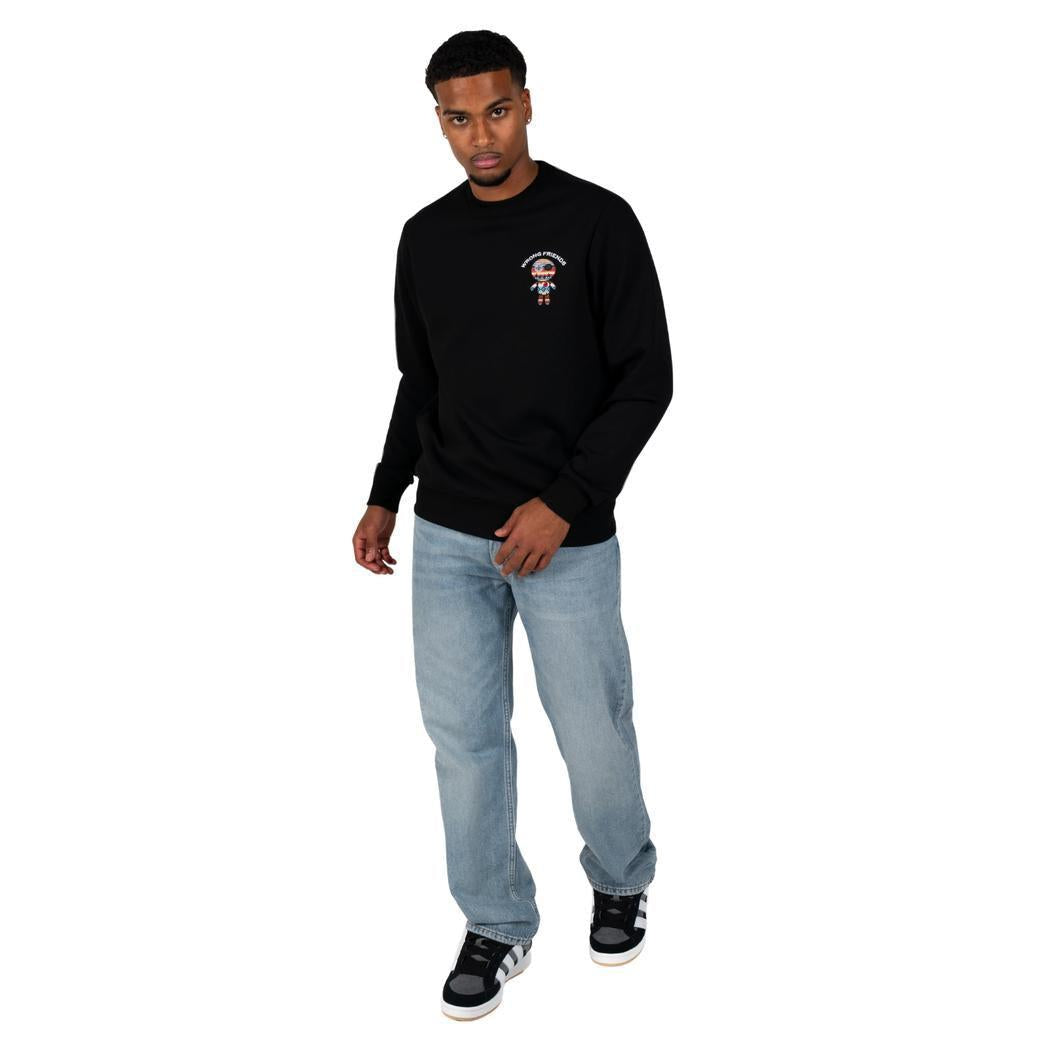 Wrong Friends San Benito Sweater WF1208 Black-wrong friends-Mansion Clothing