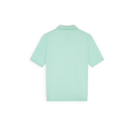 Zip Knitted Polo Mint-Pure Path-Mansion Clothing