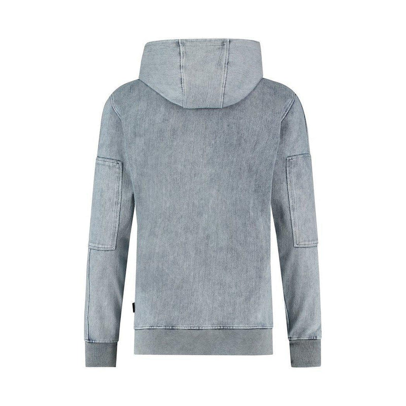 Denim Hoodie-Purewhite-Mansion Clothing