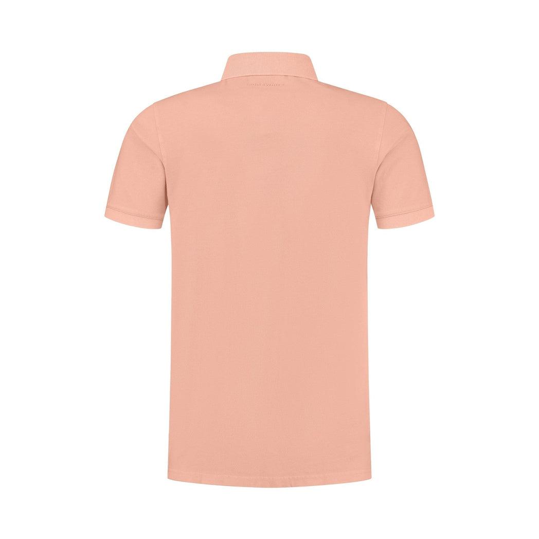 Garment Dye Faded Script Polo