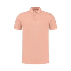 Garment Dye Faded Script Polo-Purewhite-Mansion Clothing