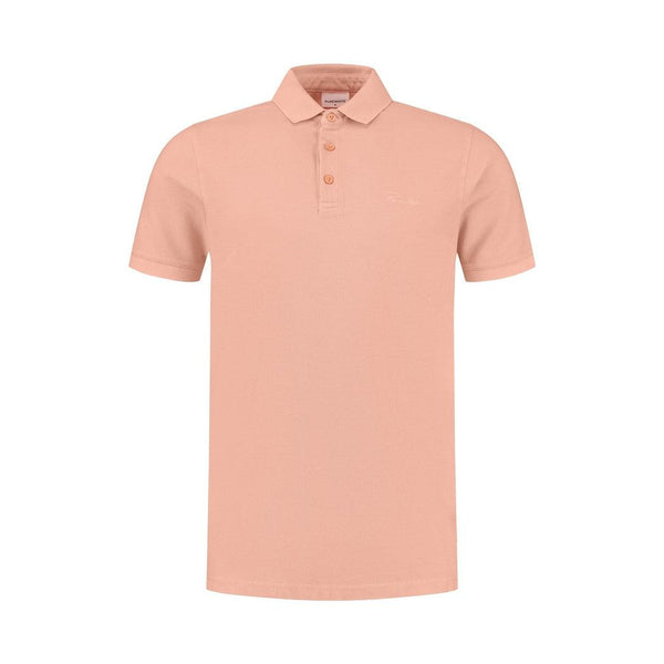 Garment Dye Faded Script Polo