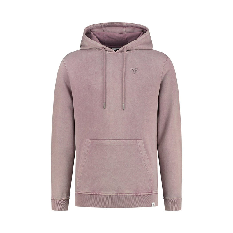 Hoodie with acid wash and artwork