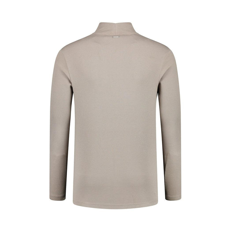 Ribbed Mockneck-Purewhite-Mansion Clothing