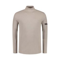 Ribbed Mockneck-Purewhite-Mansion Clothing