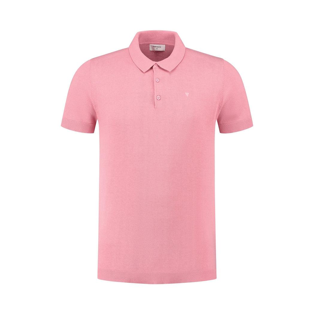 Short Sleeve Knit Polo